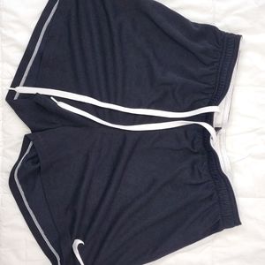 Nike Dri-Fit black and white athletic shorts